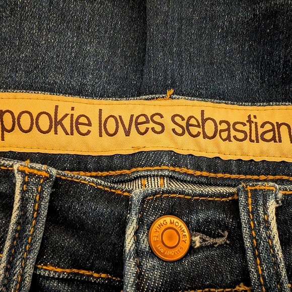 Pookie & Sebastian destructed boot cut jeans - Picture 3 of 5